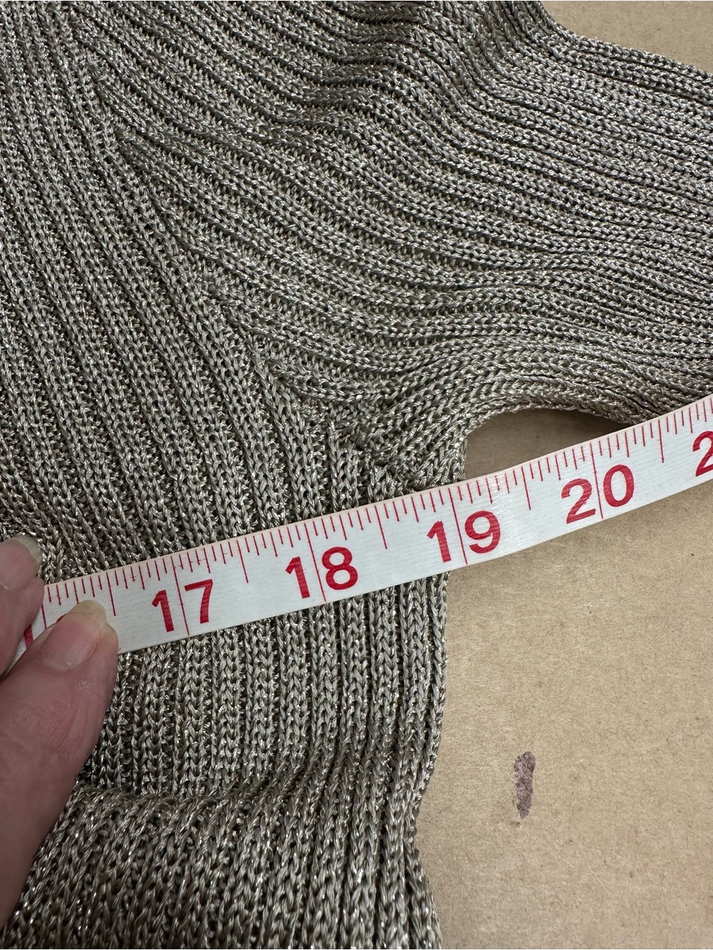 Ralph Lauren Silver-Taupe Knit Sweater dress - Picture 6 of 8